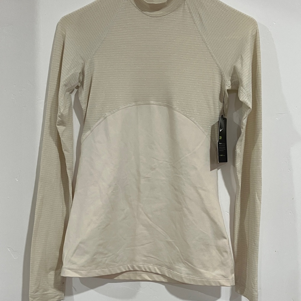 Striped Long Sleeve Top in Cream